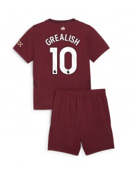 Manchester City Jack Grealish #10 Replika Tredje Kläder Barn 2024-25 Kortärmad (+ byxor)